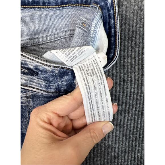 Abercrombie & Fitch Womens Simone High Rise Ankle Jeans Size 29 Blue Frayed Hem - Picture 7 of 10